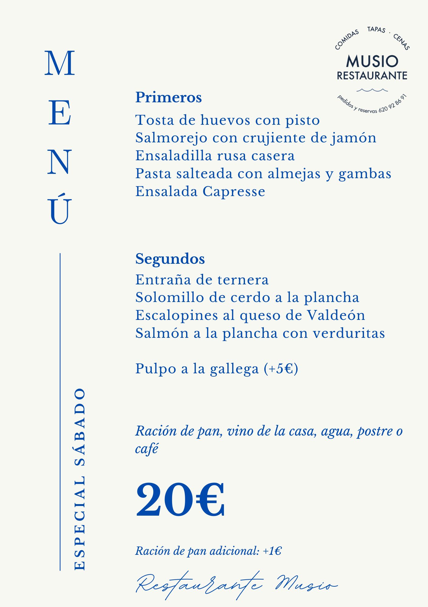 Menu Musio Especial sin infantil A5 22082026